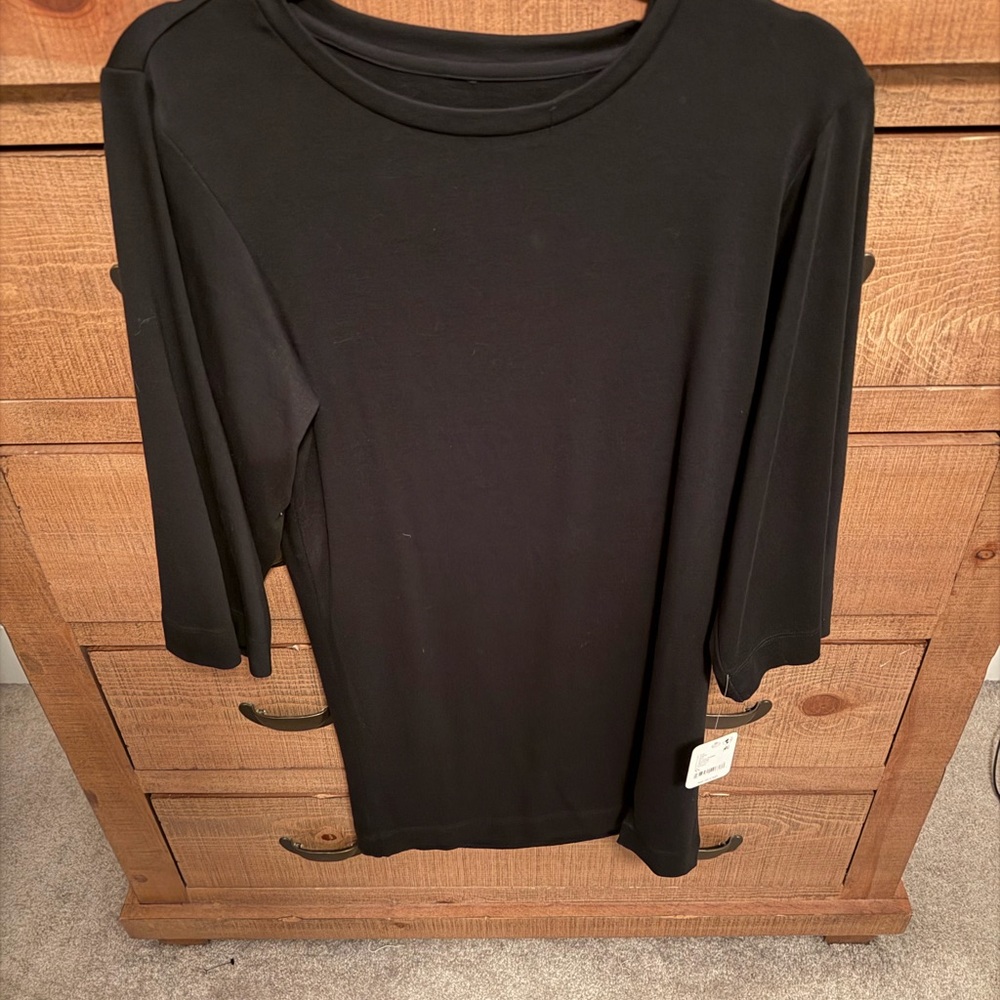 Freepeople Black Longsleeve T-Shirt Dress